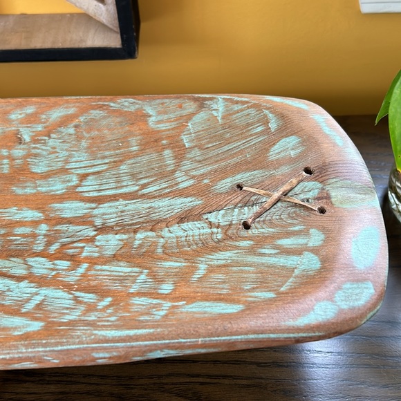 Custom made by hand.  Dough bowl and stand.  Purchased at a tradesman show. - Picture 4 of 8